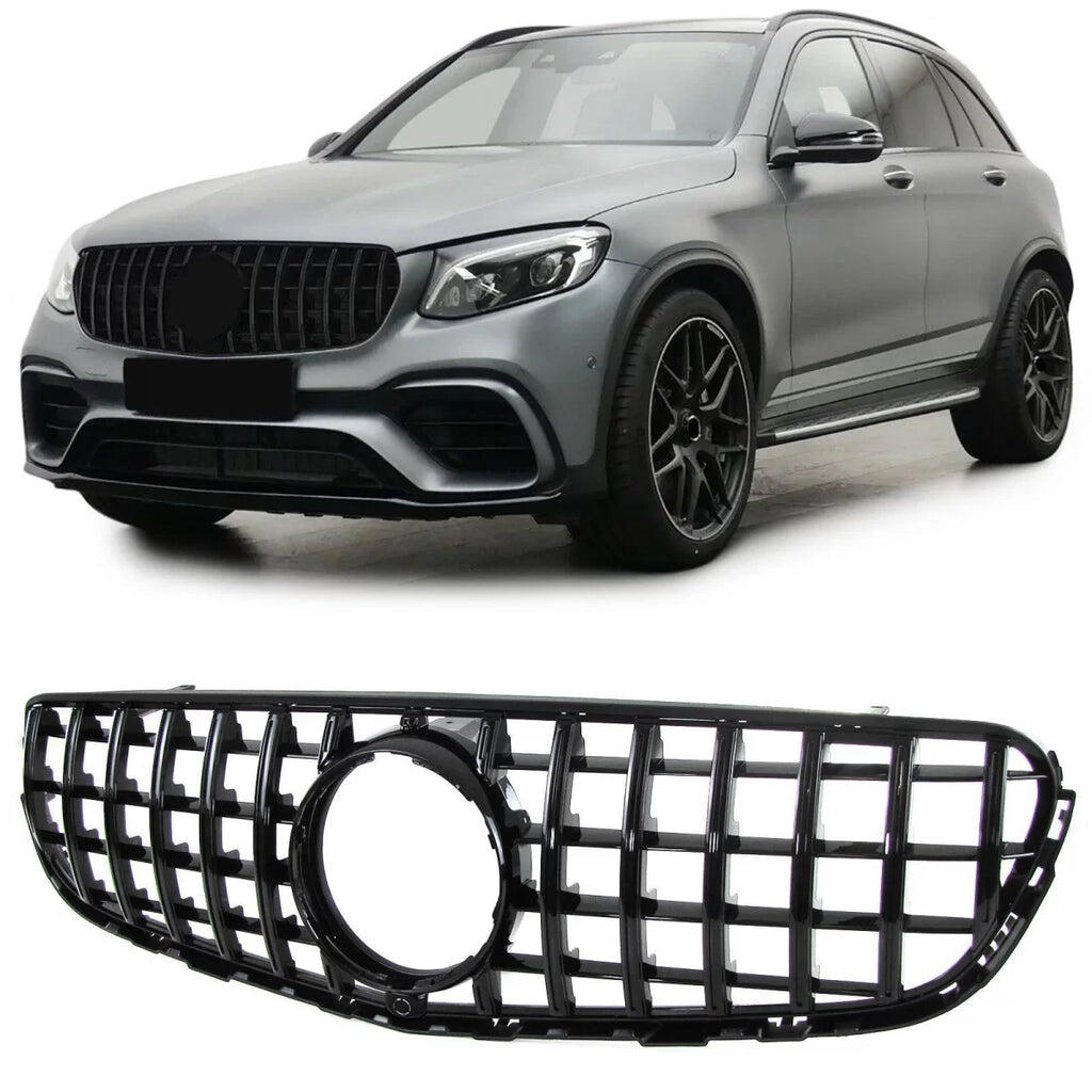 Sport radiatore griglia Nero lucido per Mercedes GLC X253 Coupe C253 2015-2019
