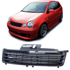 Sport radiatore griglia senza emblema nero per VW Polo 9N 01-05