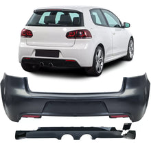 Sport Paraurti posteriore con diffusore compatibile VW Golf 6 R20 2008-2013