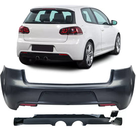 Sport Paraurti posteriore con diffusore compatibile VW Golf 6 R20 2008-2013