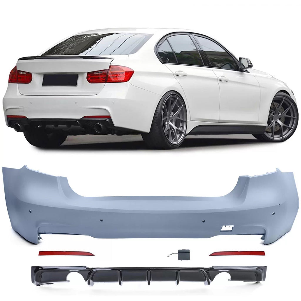 Sport Paraurti posteriore + lucido diffusore compatibile BMW Serie 3 F30 335 340 11-19