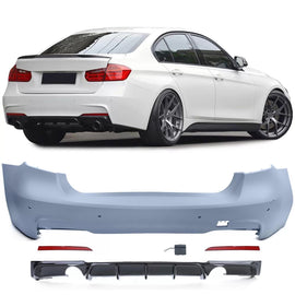 Sport Paraurti posteriore + lucido diffusore compatibile BMW Serie 3 F30 335 340 11-19