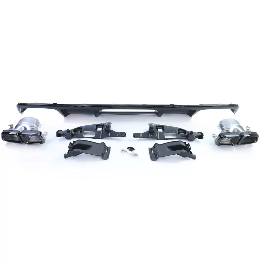 Sport posteriore diffusore con nero terminali di scarico per Mercedes CLS C218 restyling 14-18