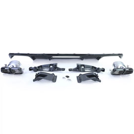 Sport posteriore diffusore con nero terminali di scarico per Mercedes CLS C218 restyling 14-18