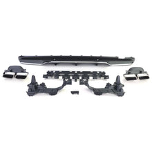 Sport posteriore diffusore con cromato terminali di scarico per Mercedes C W205 S205 berlina 14-18