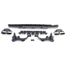 Sport posteriore diffusore con cromato terminali di scarico per Mercedes C W205 S205 berlina 14-18