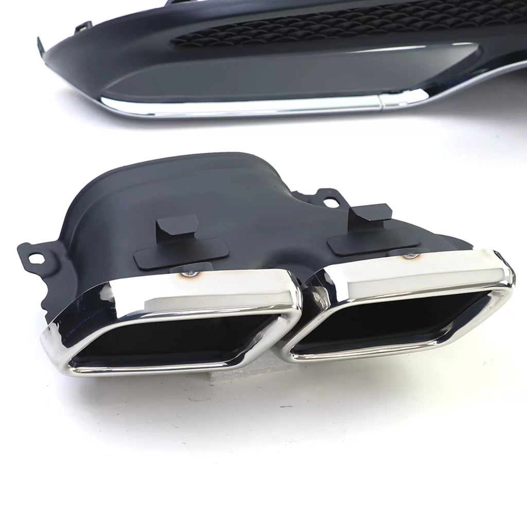 Sport posteriore diffusore con cromato terminali di scarico per Mercedes C W205 S205 berlina 14-18