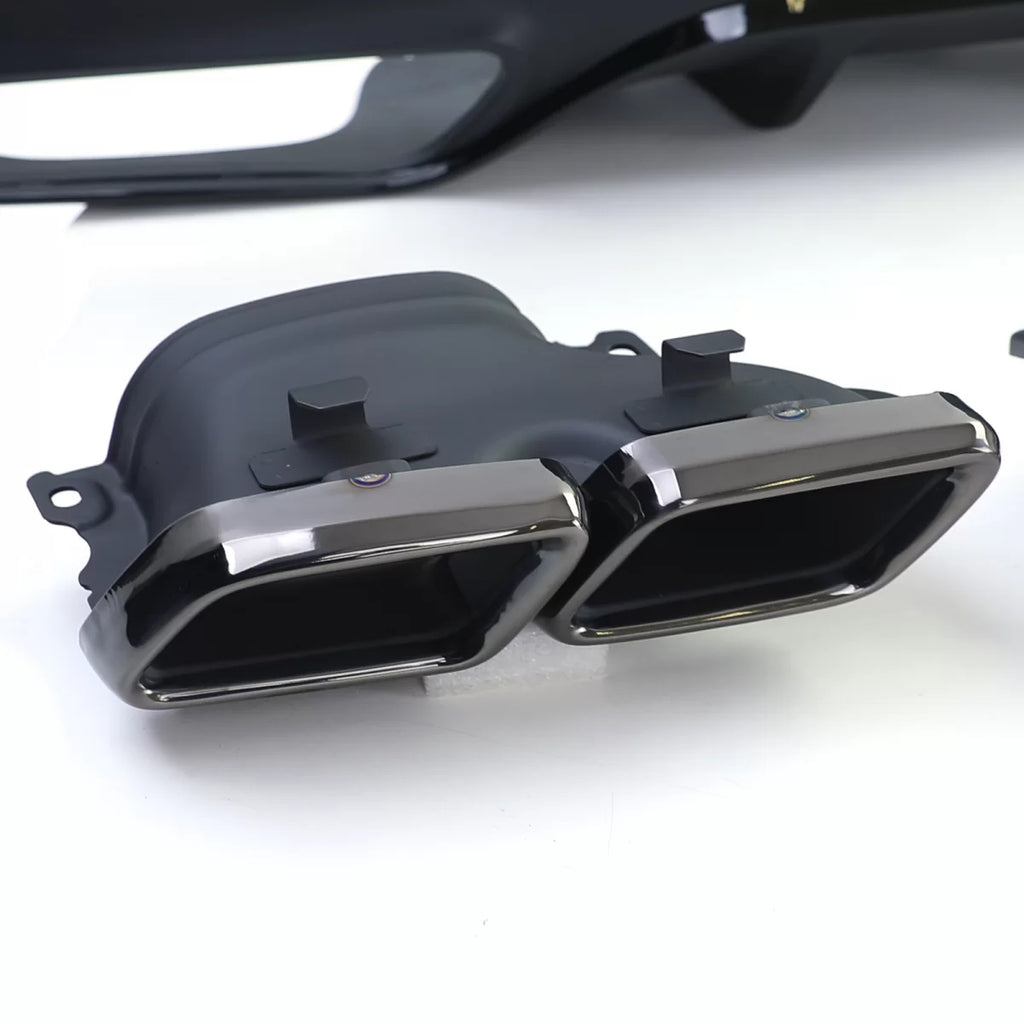Sport posteriore diffusore + doppio nero terminali di scarico per Mercedes GLE Coupe C292
