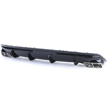 Sport posteriore diffusore Nero lucido con cromato terminali di scarico per Mercedes CLA C117 16-19