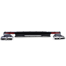 Sport posteriore diffusore Nero lucido con terminali di scarico per Mercedes Classe S W222 13-17