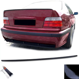 Sport Spoiler posteriore lip Nero lucido per Serie 3 BMW E36 berlina 90-98