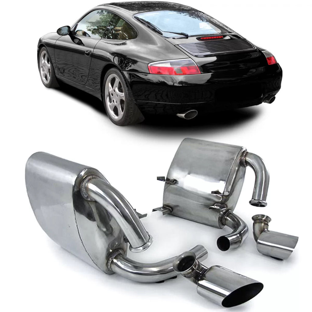 Sportivo scarico inox acciaio con terminali di scarico per Porsche 911 996 C2 C4