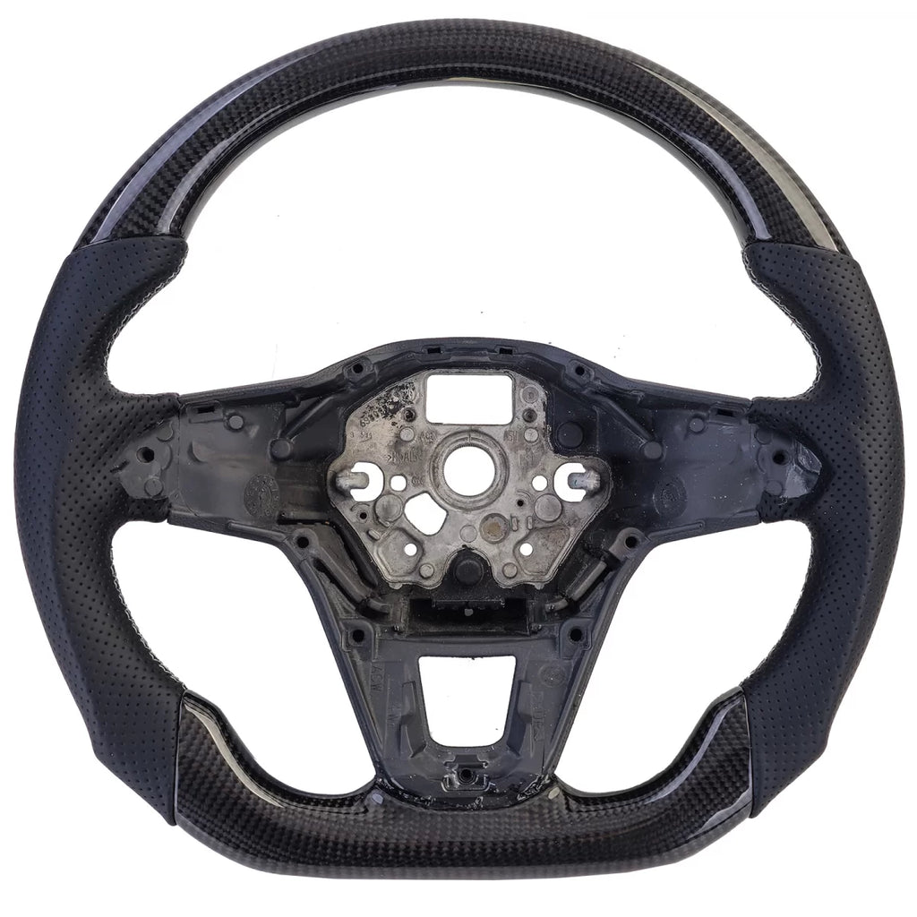 Sportivo Volante con autentico carbonio e perforated pelle per VW T6.1 senza shift palette