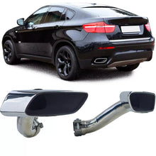 Carica l'immagine nel visualizzatore di Gallery, Quadrato scarico terminali di scarico M50 stile inox acciaio compatibile BMW X6 30d 40d E71 08-14