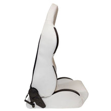 Carica l'immagine nel visualizzatore di Gallery, Sedile Sportivo Regolabile Type T Style SK-Import Bianco e Nero Pelle Sintetica - foto 4