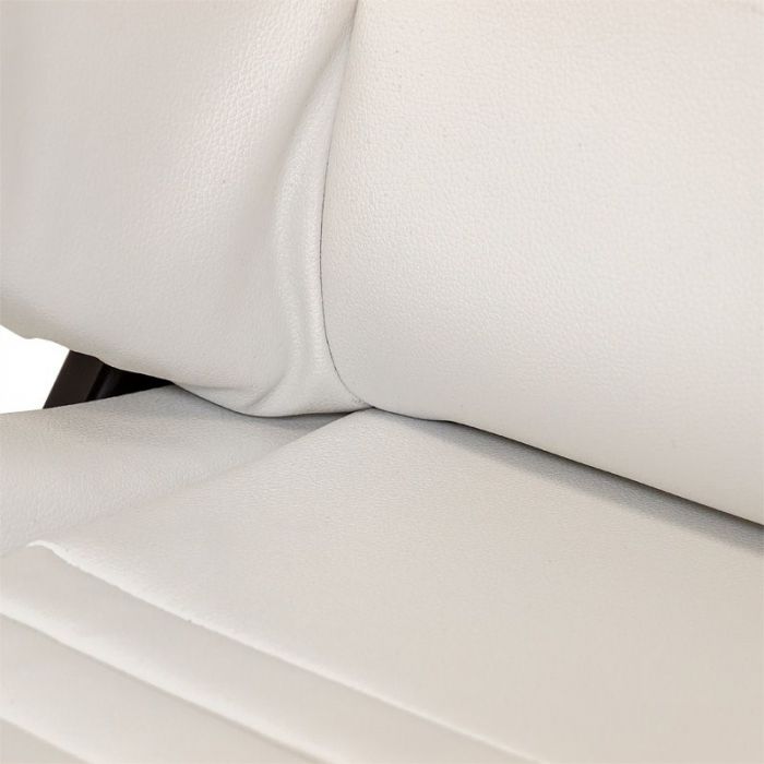 Sedile Sportivo Regolabile Type T Style SK-Import Bianco e Nero Pelle Sintetica - foto 6