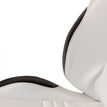 Carica l'immagine nel visualizzatore di Gallery, Sedile Sportivo Regolabile Type T Style SK-Import Bianco e Nero Pelle Sintetica - foto 7