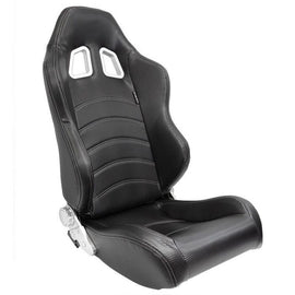 Sedile Sportivo Regolabile Type Z Style SK-Import Nero e Carbon Pelle Sintetica