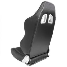 Carica l'immagine nel visualizzatore di Gallery, Sedile Sportivo Regolabile Type Z Style SK-Import Nero e Carbon Pelle Sintetica - foto 2