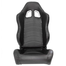 Carica l'immagine nel visualizzatore di Gallery, Sedile Sportivo Regolabile Type Z Style SK-Import Nero e Carbon Pelle Sintetica - foto 3
