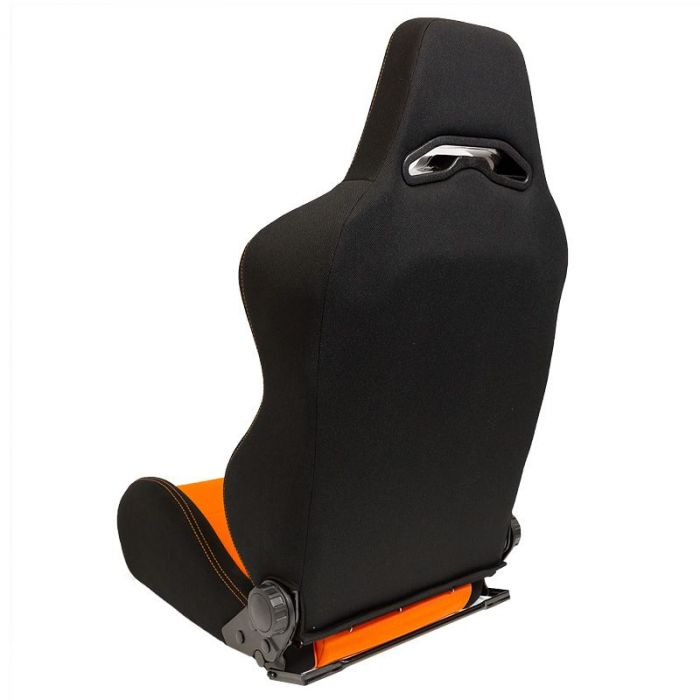 Sedile Sportivo Regolabile Eco Style SK-Import Nero e Arancione Tessuto - foto 2