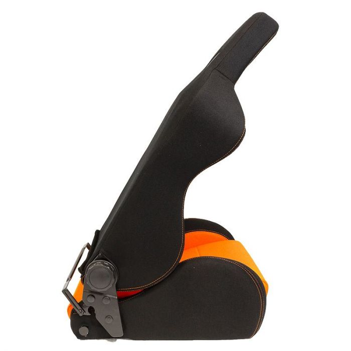 Sedile Sportivo Regolabile Eco Style SK-Import Nero e Arancione Tessuto - foto 4