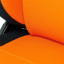 Carica l'immagine nel visualizzatore di Gallery, Sedile Sportivo Regolabile Eco Style SK-Import Nero e Arancione Tessuto - foto 6