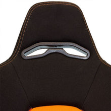 Carica l'immagine nel visualizzatore di Gallery, Sedile Sportivo Regolabile Eco Style SK-Import Nero e Arancione Tessuto - foto 8