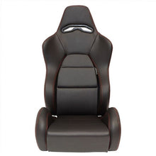 Carica l'immagine nel visualizzatore di Gallery, Sedile Sportivo Regolabile Eco Style SK-Import Nero e Rosso Pelle Sintetica Cuciture a Contrasto - foto 3