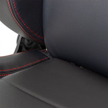 Carica l'immagine nel visualizzatore di Gallery, Sedile Sportivo Regolabile Eco Style SK-Import Nero e Rosso Pelle Sintetica Cuciture a Contrasto - foto 6