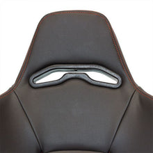 Carica l'immagine nel visualizzatore di Gallery, Sedile Sportivo Regolabile Eco Style SK-Import Nero e Rosso Pelle Sintetica Cuciture a Contrasto - foto 8