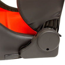 Carica l'immagine nel visualizzatore di Gallery, Sedile Sportivo Regolabile Eco Style SK-Import Nero e Rosso Pelle Sintetica - foto 5