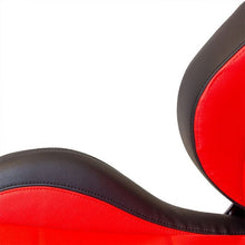 Carica l'immagine nel visualizzatore di Gallery, Sedile Sportivo Regolabile Eco Style SK-Import Nero e Rosso Pelle Sintetica - foto 7
