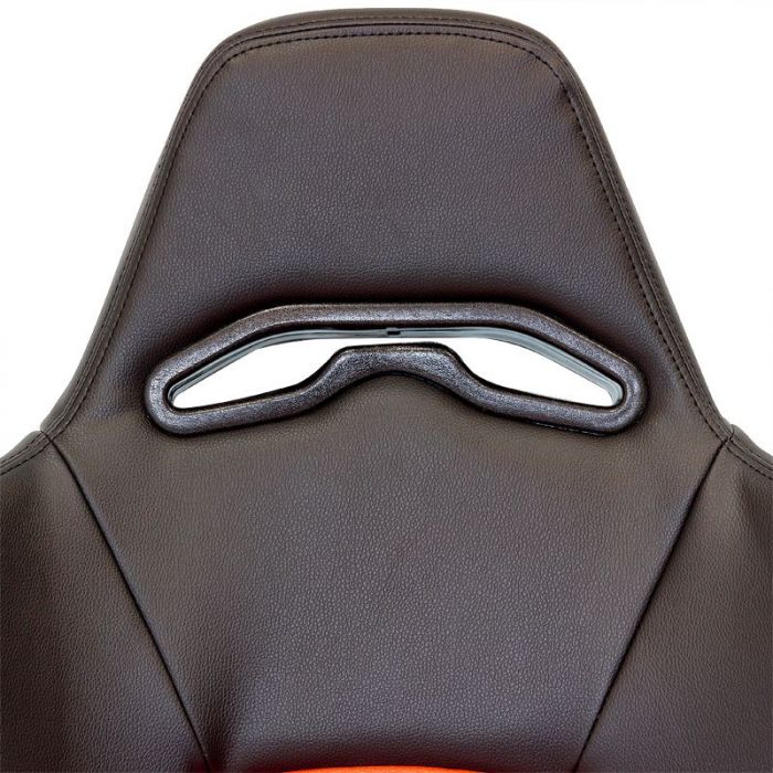 Sedile Sportivo Regolabile Eco Style SK-Import Nero e Rosso Pelle Sintetica - foto 8