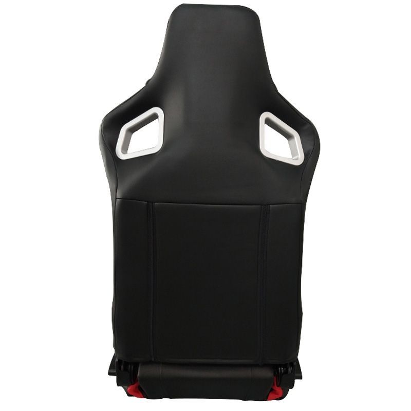 Sedile Sportivo Regolabile RS6 II Style SK-Import Nero e Rosso Pelle Sintetica - foto 4