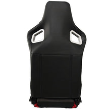 Carica l'immagine nel visualizzatore di Gallery, Sedile Sportivo Regolabile RS6 II Style SK-Import Nero e Rosso Pelle Sintetica - foto 4