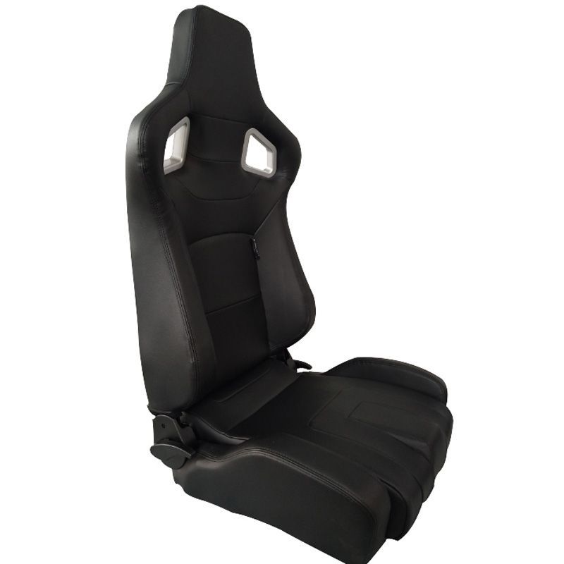 Sedile Sportivo Regolabile RS6 II Style SK-Import Nero Pelle Sintetica