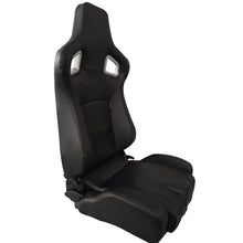 Carica l'immagine nel visualizzatore di Gallery, Sedile Sportivo Regolabile RS6 II Style SK-Import Nero Pelle Sintetica