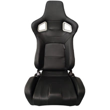 Carica l'immagine nel visualizzatore di Gallery, Sedile Sportivo Regolabile RS6 II Style SK-Import Nero Pelle Sintetica - foto 2