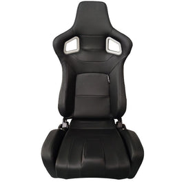 Sedile Sportivo Regolabile RS6 II Style SK-Import Nero Pelle Sintetica - foto 2