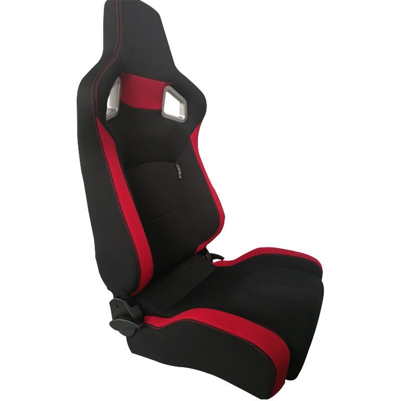 Sedile Sportivo Regolabile RS6 II Style SK-Import Nero e Rosso Tessuto