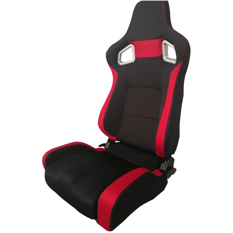 Sedile Sportivo Regolabile RS6 II Style SK-Import Nero e Rosso Tessuto - foto 3