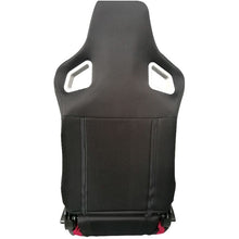 Carica l'immagine nel visualizzatore di Gallery, Sedile Sportivo Regolabile RS6 II Style SK-Import Nero e Rosso Tessuto - foto 4