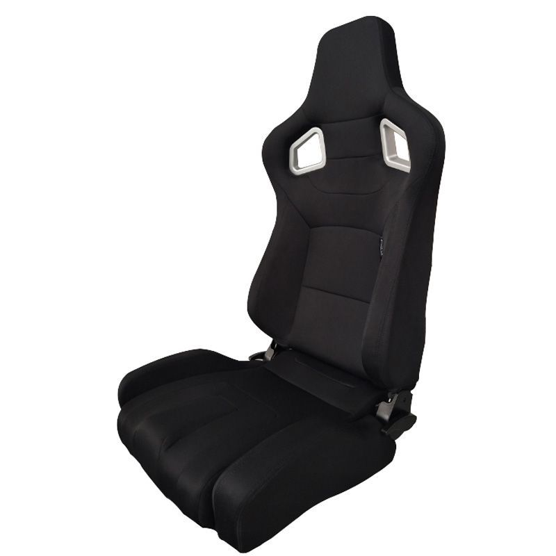 Sedile Sportivo Regolabile RS6 II Style SK-Import Nero Tessuto - foto 3