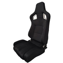 Carica l'immagine nel visualizzatore di Gallery, Sedile Sportivo Regolabile RS6 II Style SK-Import Nero Tessuto - foto 3