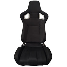 Carica l'immagine nel visualizzatore di Gallery, Sedile Sportivo Regolabile RS6 II Style SK-Import Nero Tessuto - foto 2