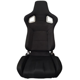 Sedile Sportivo Regolabile RS6 II Style SK-Import Nero Tessuto - foto 2