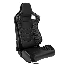 Carica l'immagine nel visualizzatore di Gallery, Sedile Sportivo Regolabile JW Style SK-Import Nero e Argento Pelle Sintetica