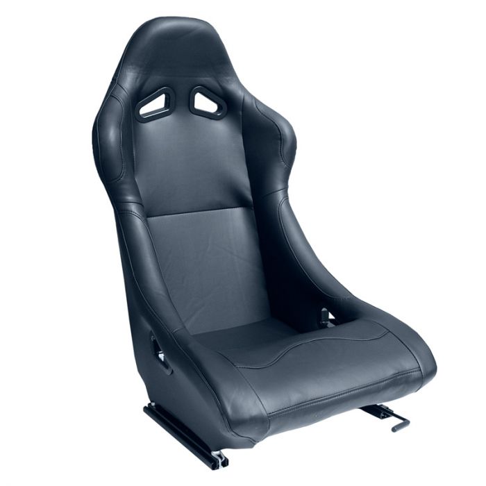 Sedile Sportivo a Guscio BW Style SK-Import Nero Pelle Sintetica