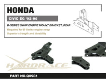 Staffa posteriore per supporto motore B-series Hardrace Honda Civic EG – 1 pezzo – foto 2